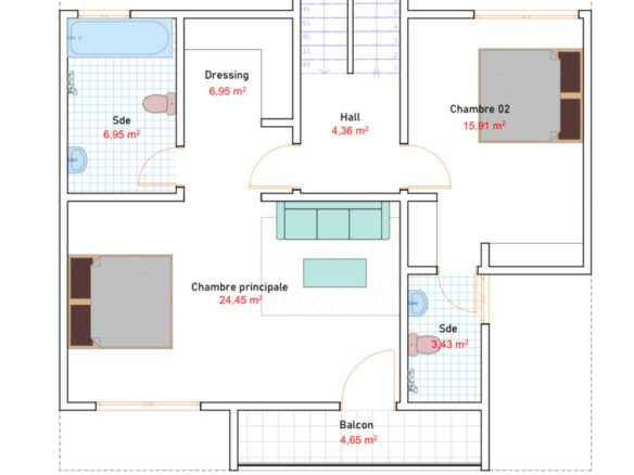 Nouveau projet de 21 villa duplex La cité patience 2 ACD Prix 45.000.000 F ( 4 pièces)