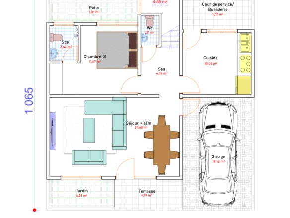 Nouveau projet de 21 villa duplex La cité patience 2 ACD Prix 45.000.000 F ( 4 pièces)