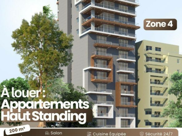 à louer appartement 4 pièces haut standing à marcory zone 4