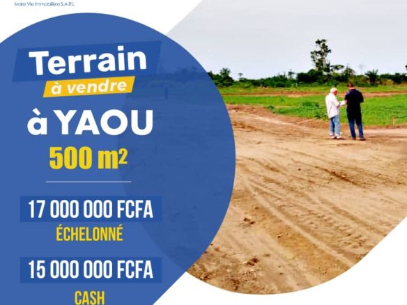 *Les terrains Approuvés à Yaou* : 300m²= 8 millions 400m2= 10 millions 500m²= 12 millions *ACD
