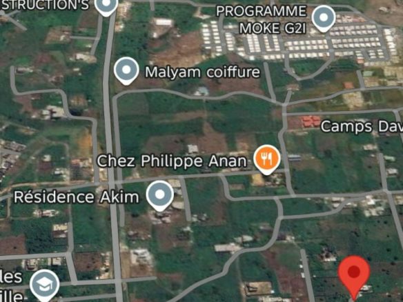 EN VENTE 800M2 A BINGERVILLE ANAN RÉSIDENTIELLE AVEC ACD