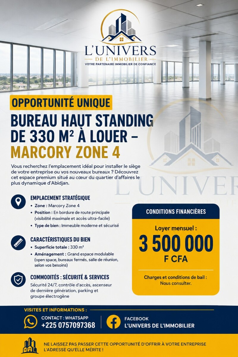 🔥 À LOUER – DUPLEX 16 PIÈCES AUX DEUX-PLATEAUX SOCOCÉ (CÔTÉ VALLON) – IDÉAL BUREAUX OU HABITATION