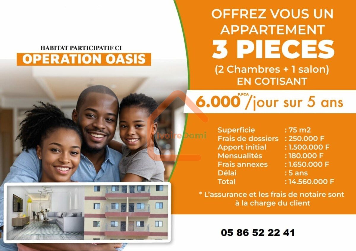 Appartement à Modeste route de Bassam