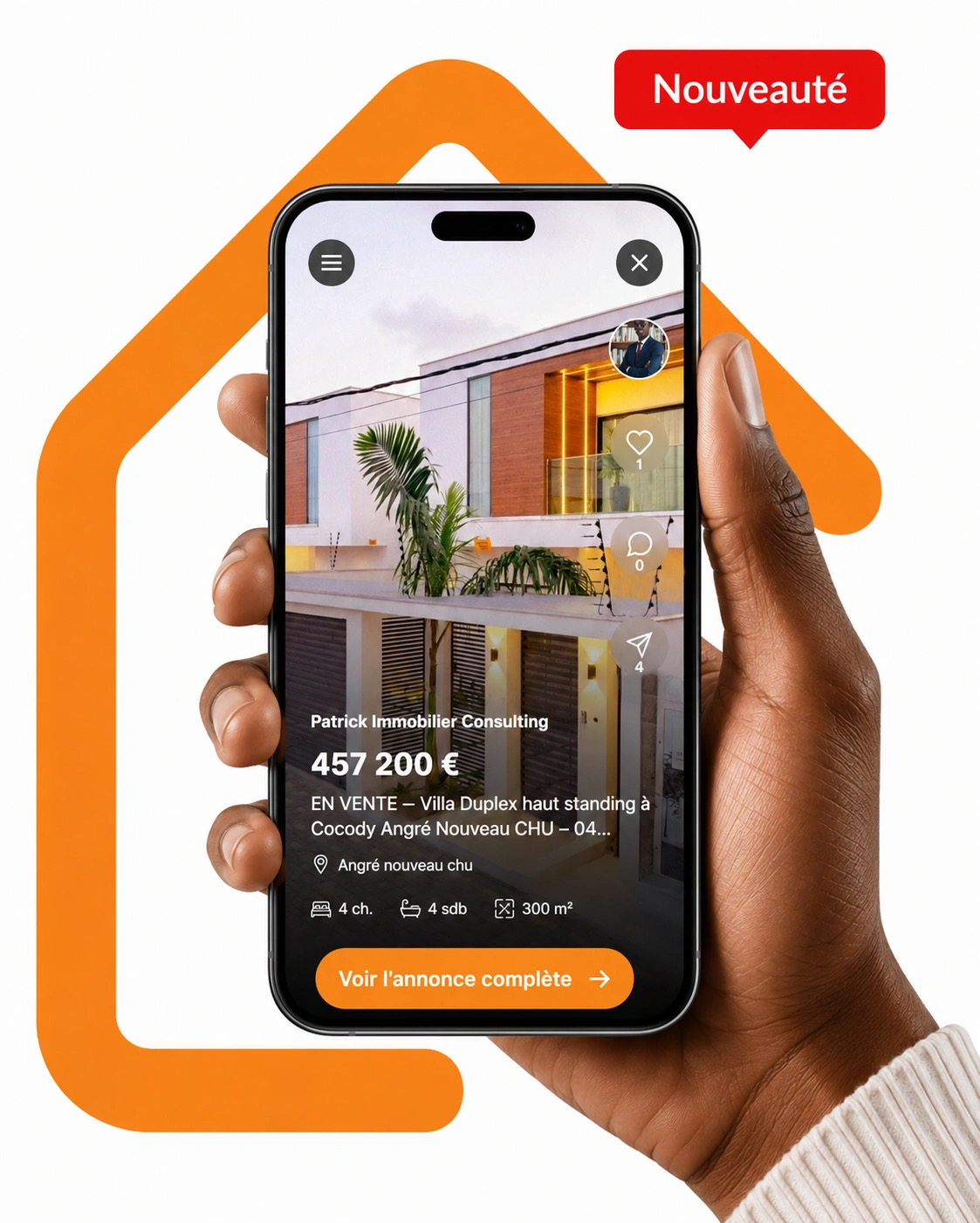 Nouvelle interface de visite des annonces immobilières IvoireDomi
