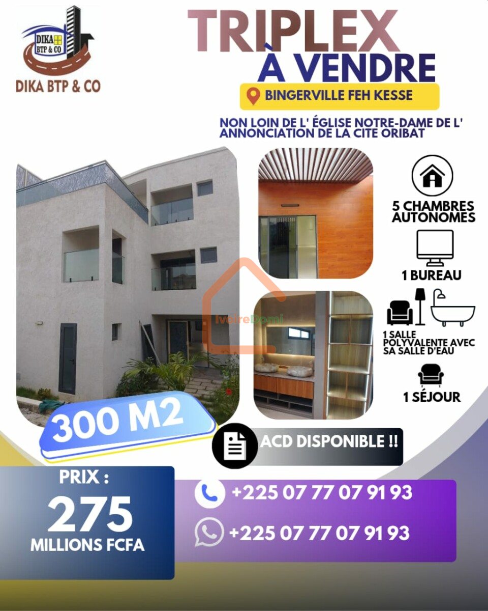 DE MAISON A YAMOUSSOUKRO