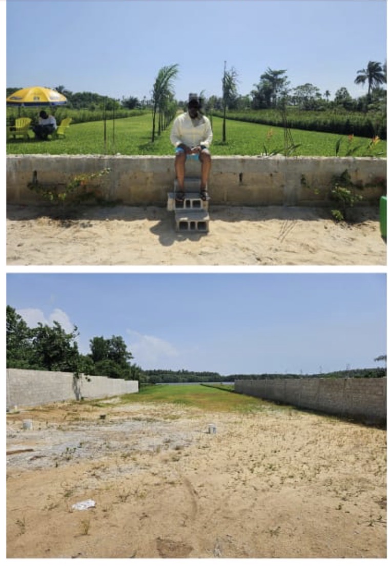 Terrain 3500m2 bordure lagune à la baie des milliardaires