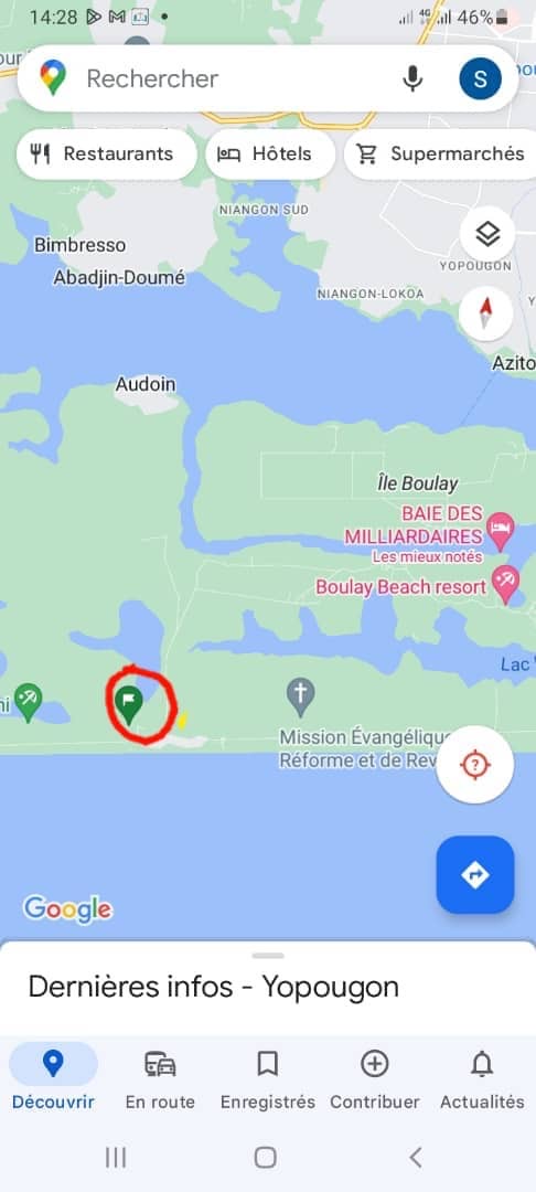 Terrain en vente à la baie des milliardaires