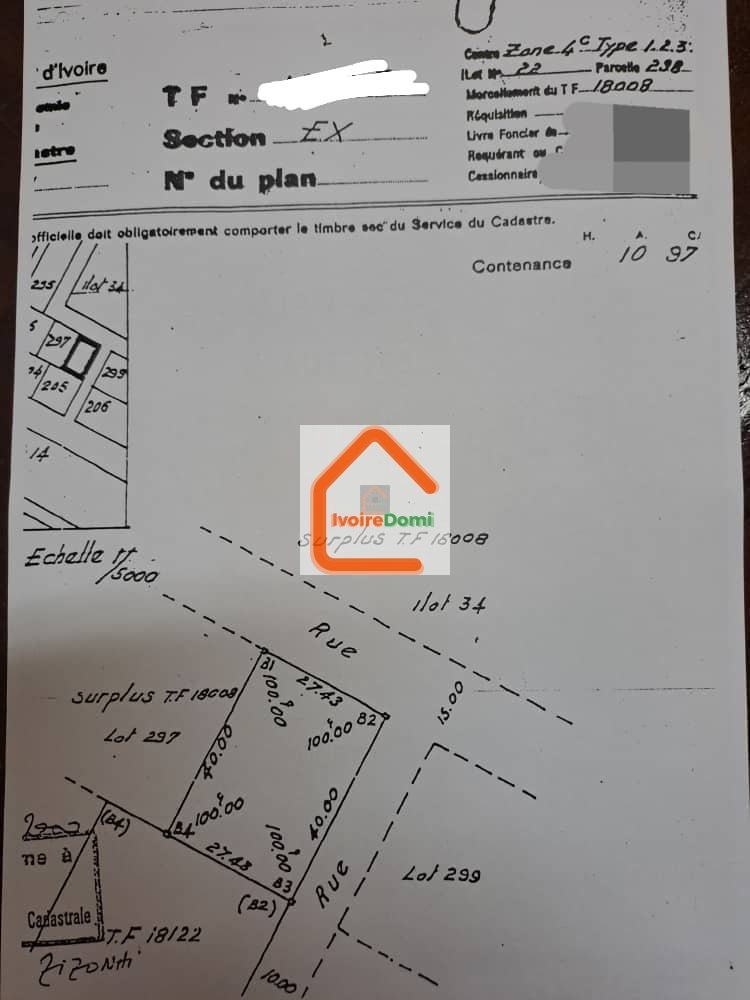 *EN VENTE A MARCORY ZONE 4*🇨🇮🏙 *EN VENTE UN MAGNIFIQUE TERRAIN STRATEGIQUEMENT BIEN