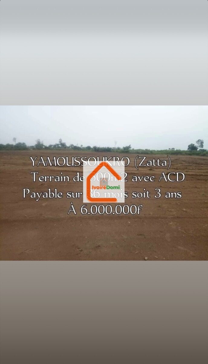 *Les terrains Approuvés à Yaou* : 300m²= 8 millions 400m2= 10 millions 500m²= 12 millions *ACD