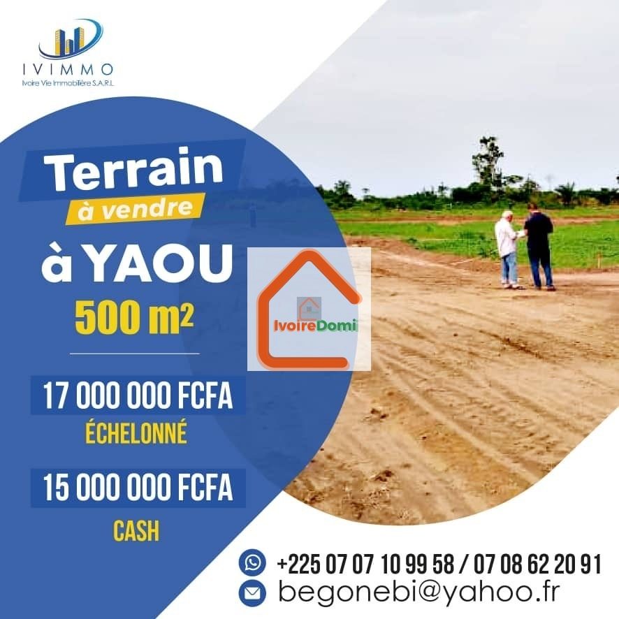 *Les terrains Approuvés à Yaou* : 300m²= 8 millions 400m2= 10 millions 500m²= 12 millions *ACD