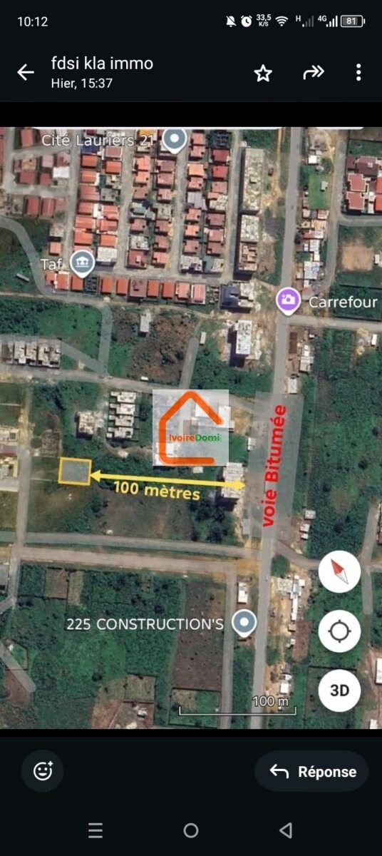 A BINGERVILLE LAURIER 21 500M2 CLÔTURÉ AVEC ACD