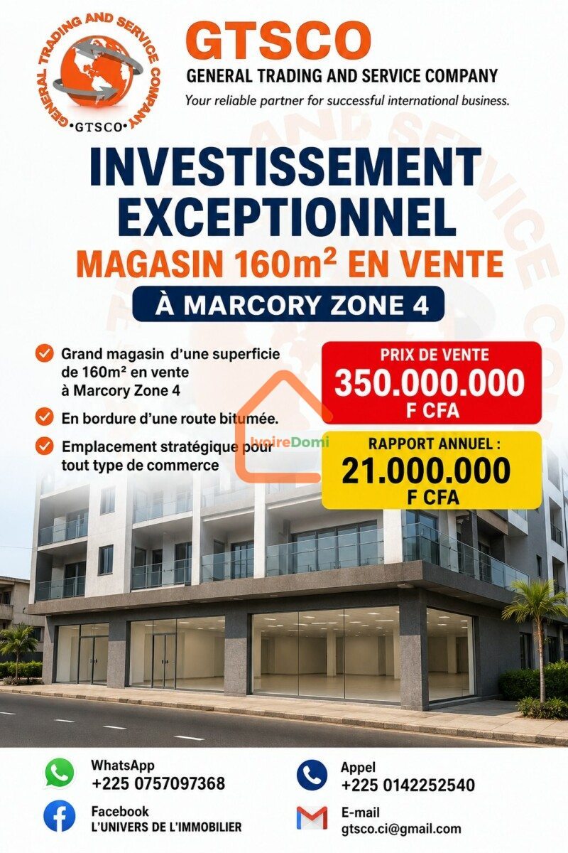 À VENDRE – Usine de transformation de cacao et café San Pedro Opportunité industrielle