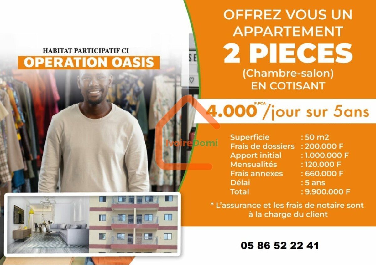 Appartement 4 pièces à Cocody Riviera golf