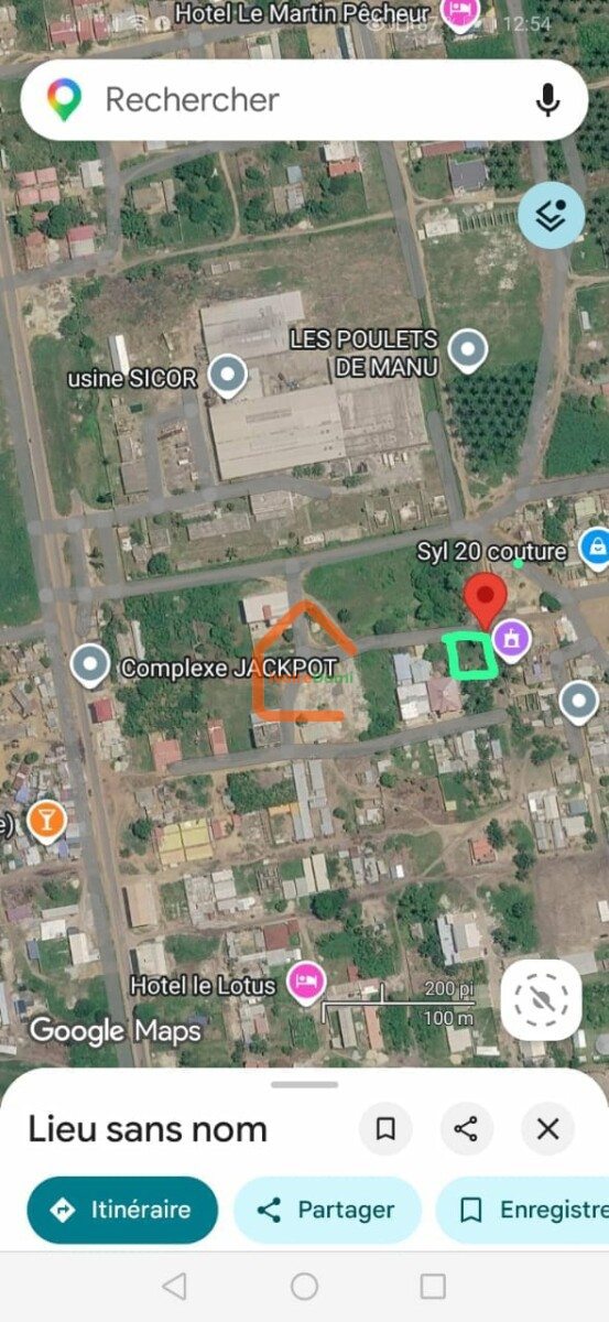 en vente terrain à Jacqueville 500m2 avec ACD près de la société SICOR