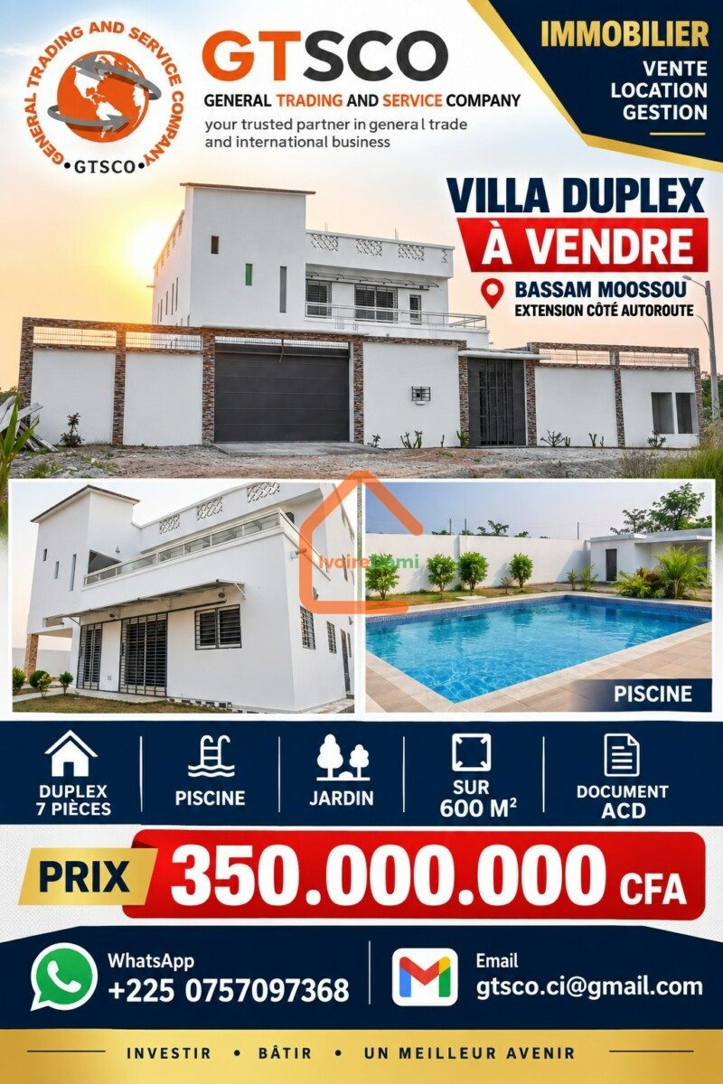 Duplex bon standing à Cocody-riviera 4