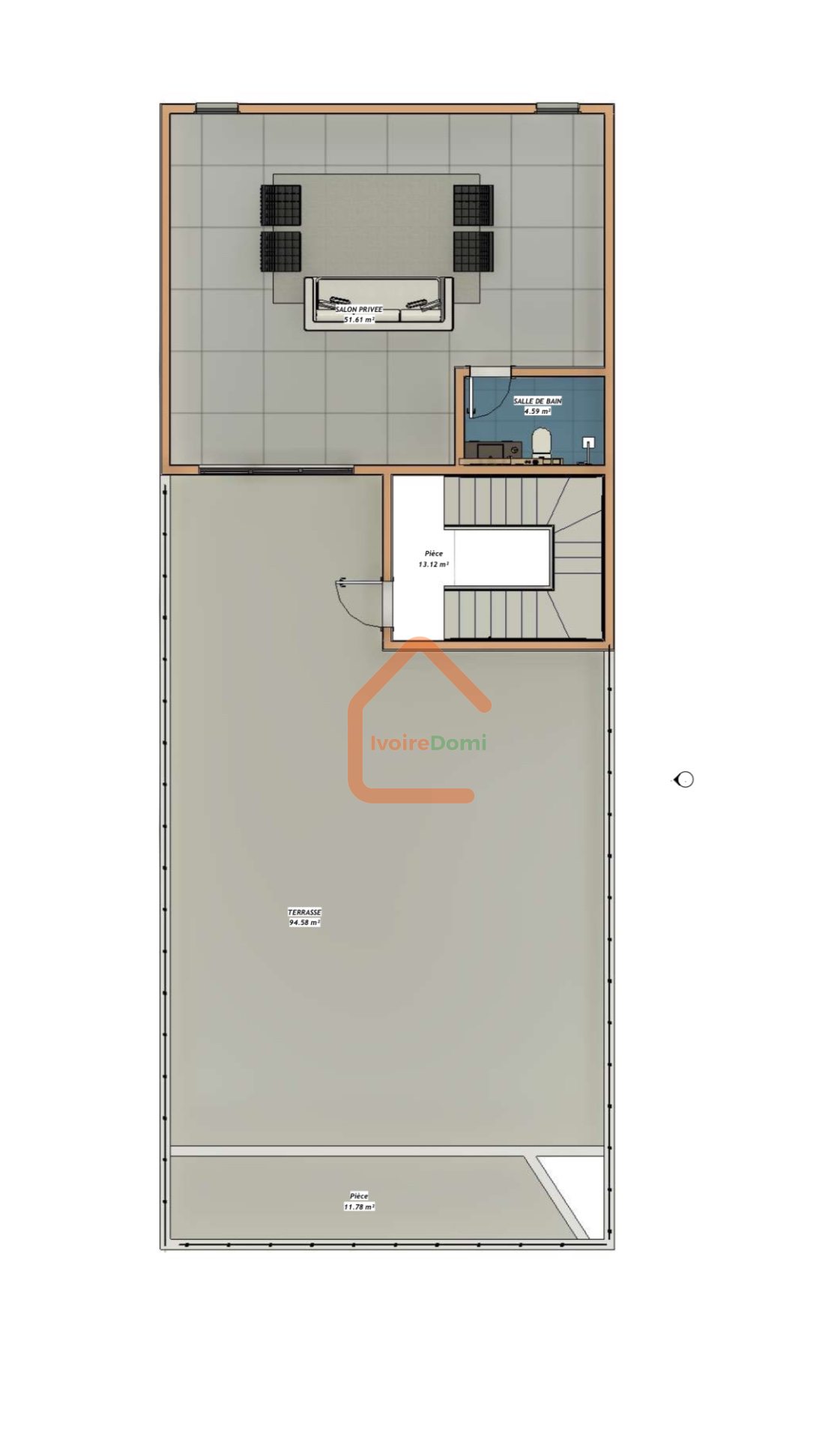 Villa duplex de 7 pièces avec piscine