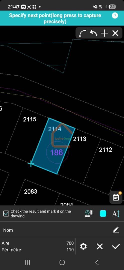 Terrain 1155 m² + ACD à bingerville